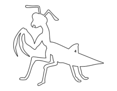 Praying Mantis Kids Coloring Pages Pdf, Free Vectors File